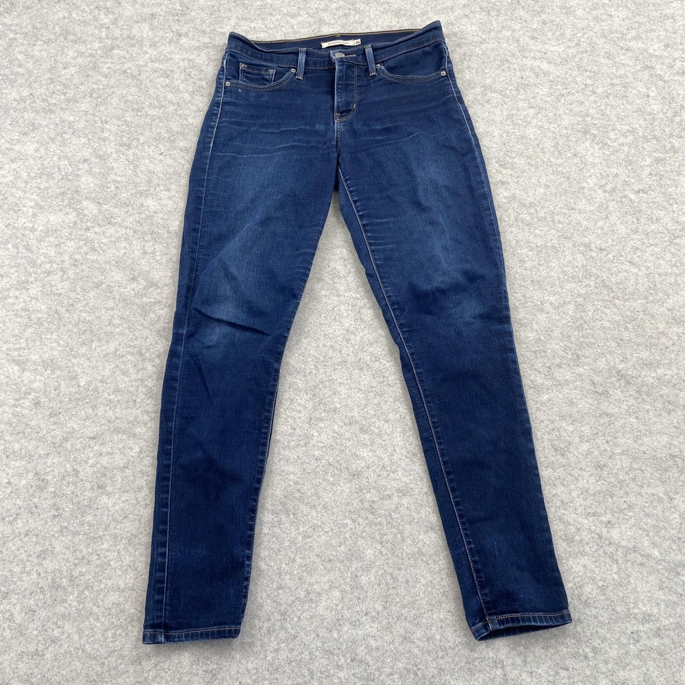 Levi's 311 Shaping Skinny Jeans Womens 26 (28x27) Blue Dark Wash Stretch Denim